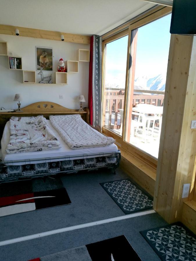 Appartement D'Une Chambre A La Plagne Aime 2000 A 10 M Des Pistes Avec Vue Sur La Ville Et Terrasse Amenagee Macot-la-Plagne Ngoại thất bức ảnh